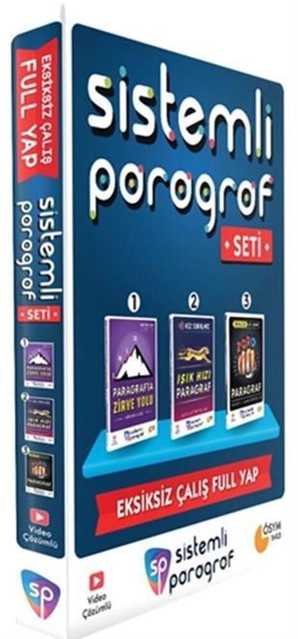 SİSTEMLİ PARAGRAF SETİ (3 KİTAP) - SİSTEMLİ PARAGRAF - Tonguç Yayınları - Image 1