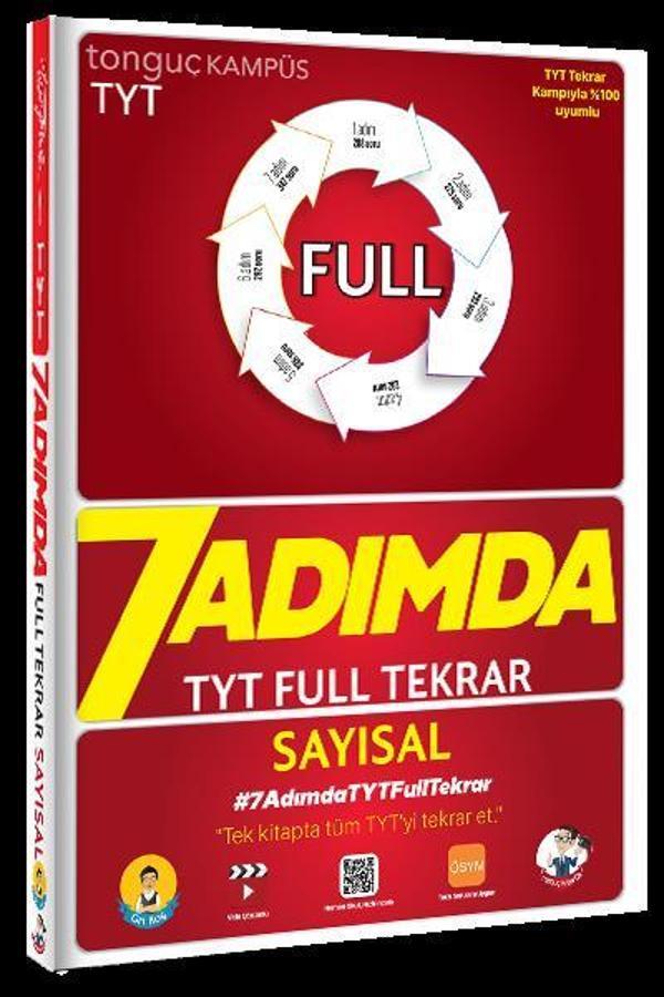 TYT 7 ADIMDA FULL TEKRAR SAYISAL - TONGUÇ KAMPÜS - Tonguç Yayınları - Image 1