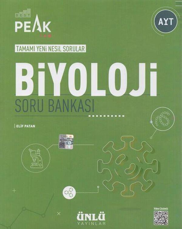 AYT BİYOLOJİ SORU BANKASI TAMAMI YENİ NESİL PEAK - ÜNLÜ - Image 1