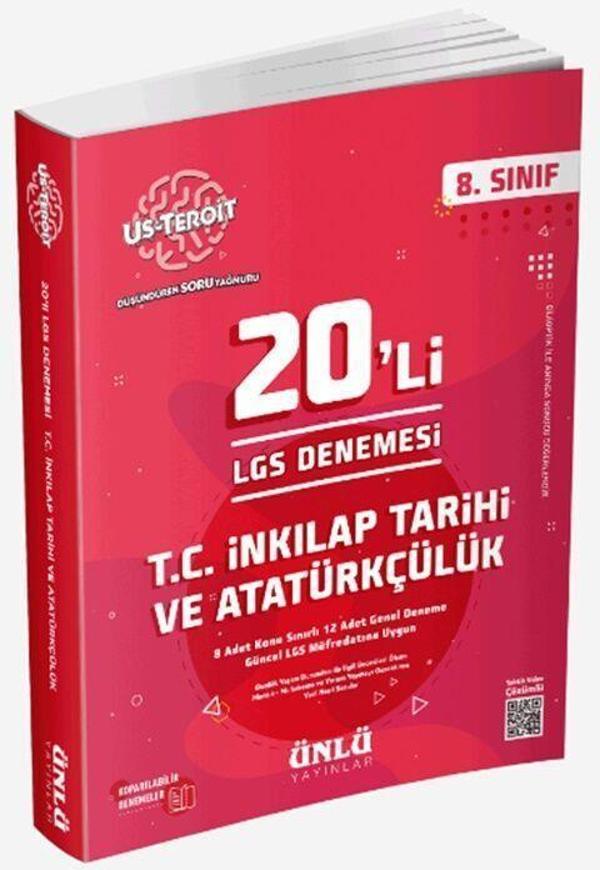 LGS T.C. İNKILAP TARİHİ VE ATATÜRKÇÜLÜK 20 Lİ DENEME - ÜNLÜ YAYINLARI - Image 1
