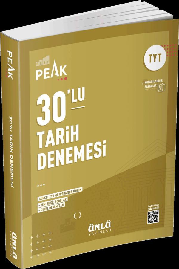 TYT 30 LU TARİH DENEMESİ BEST PEAK - ÜNLÜ YAYINALRI - Image 1