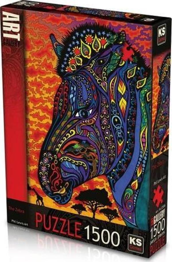 KS Games 1500 Parça Puzzle Zebra Lisanslı Ürün - Image 1