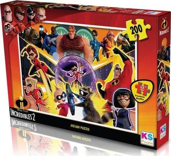 KS Games Incredibles 2 Puzzle 200 Parça - Image 1