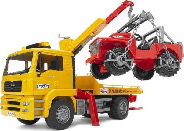 Bruder MAN Araba Çekici & Jeep - BR02750 Lisanslı Ürün - Image 1