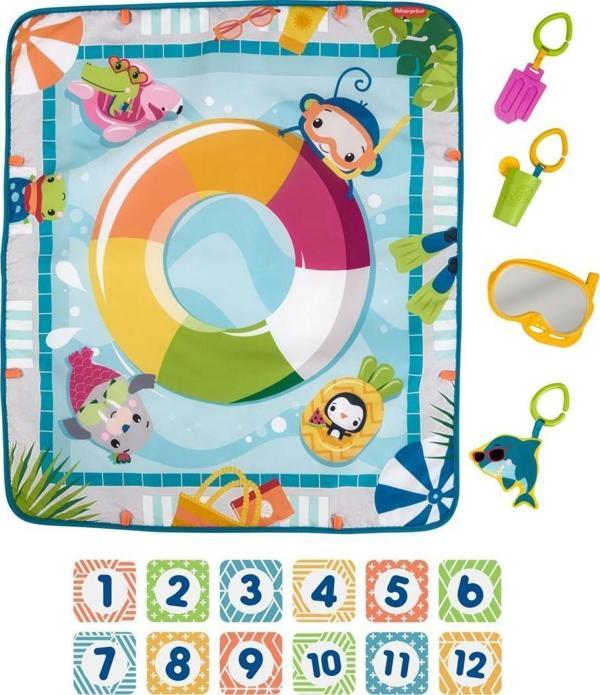Fisher-Price FP Havuz Keyfi Oyun Minderi Oyuncaklı Oyun Halısı GRR44 Lisanslı  - Image 1
