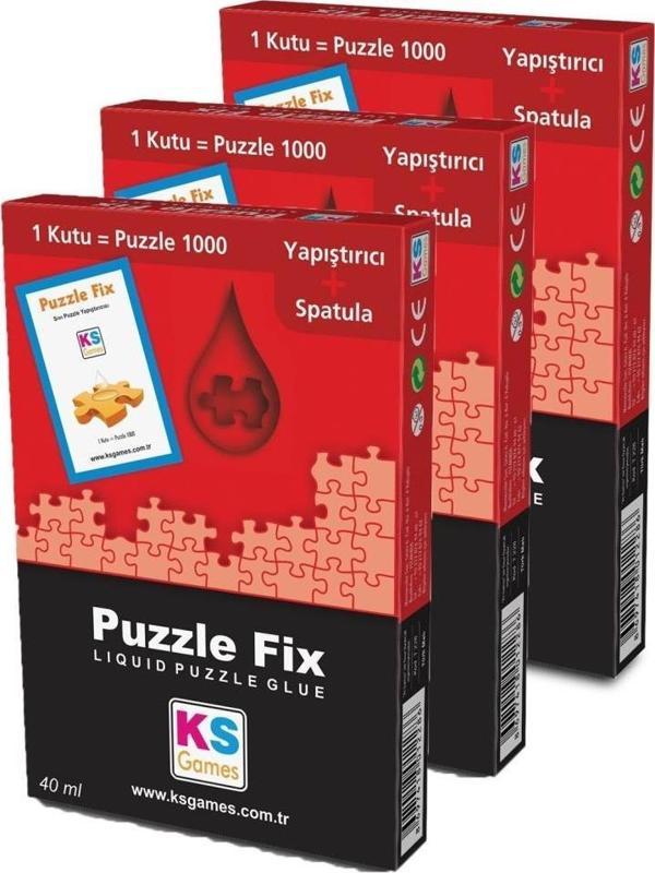 KS Puzzle Puzzle Yapıştırıcı Fix Yapıştırıcı 45 ml x 3 Adet Paket - Image 1