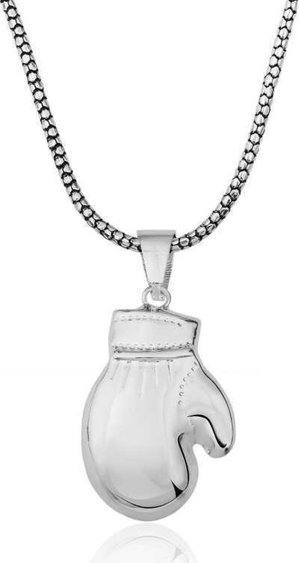 925 Ayar ​Gümüş Boks Eldiveni Erkek Kolye - Image 1