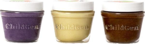 Childgen Play Dough Doğal Oyun Hamuru 3'Lü Set Mor Beyaz Kahverengi 3 x 125 gr - Premium Kavanoz - Image 1