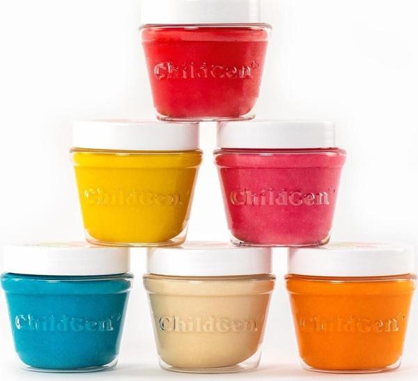 Childgen Play Dough Doğal Oyun Hamuru 6'lı Set 6 x 125 gr - Premium Kavanoz - Image 1