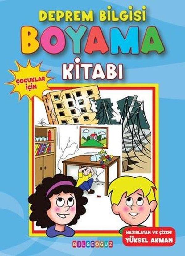 Deprem Bilgisi Boyama Kitabı - Çocuklar İçin - Bilgeoğuz Yayınları - Image 1