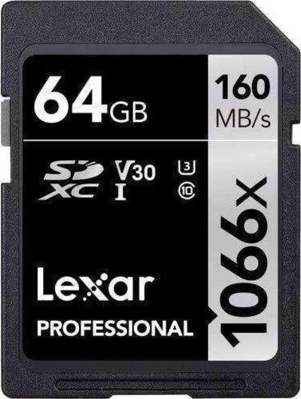 Lexar 64GB 1066X SD UhsI V30 160MB/S Hafıza Kartı - Image 1