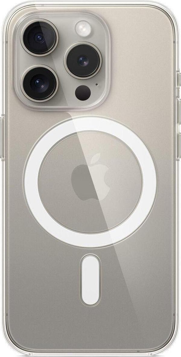 Apple iPhone 15 Pro için MagSafe özellikli Şeffaf Kılıf - Image 1