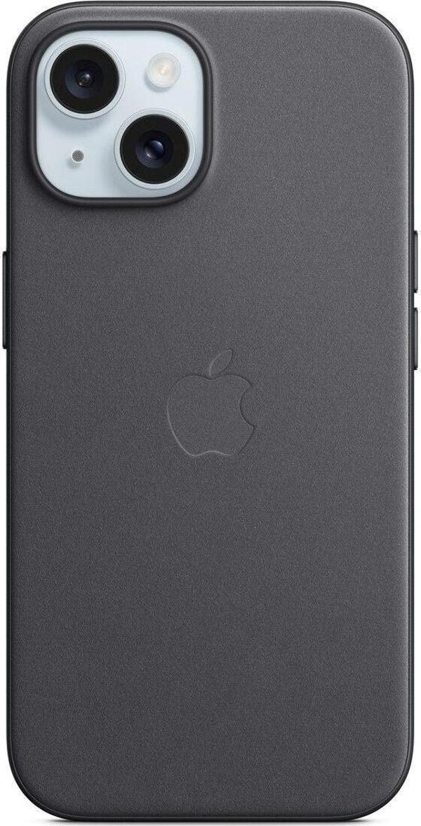 Apple iPhone 15 MagSafe MikroDokuma Kılıf Siyah - Image 1