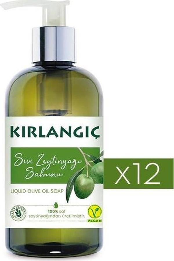 KIRLANGIÇ 400 ML ZEYTİNYAĞLI VEGAN  SIVI SABUN * 12 ADET - Image 1