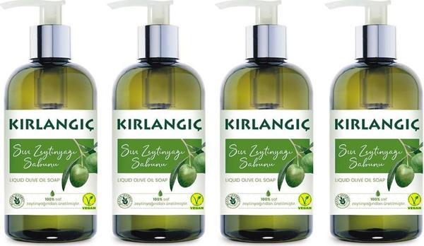 KIRLANGIÇ 400 ML ZEYTİNYAĞLI VEGAN SIVI SABUN * 4 ADET - Image 1
