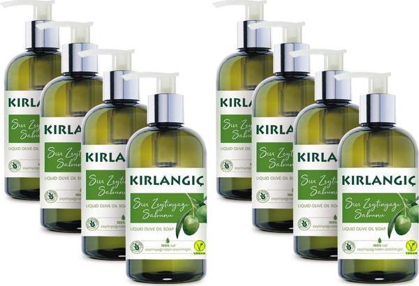 KIRLANGIÇ 400 ML ZEYTİNYAĞLI VEGAN SIVI SABUN * 8 ADET - Image 1