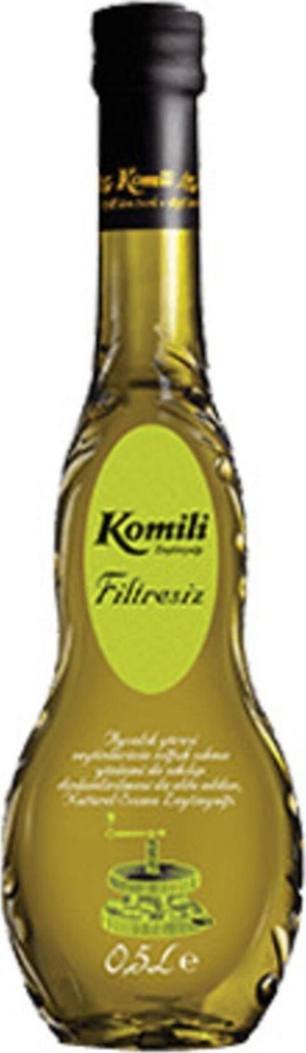 Komili FİLTRESİZ SIZMA ZEYTİNYAĞI 500 ML CAM - Image 1