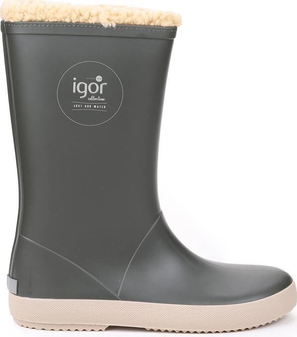 IGOR Splash Dk Borreguito Erkek Çocuk Su Geçirmez Yağmur Kar Çizmesi W10293 Koyu Haki - Bej - Image 1