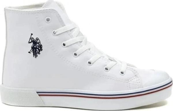 U.S. Polo Assn. Penelope High Günlük Yürüyüş Kadın Spor Ayakkabı Beyaz - Image 1