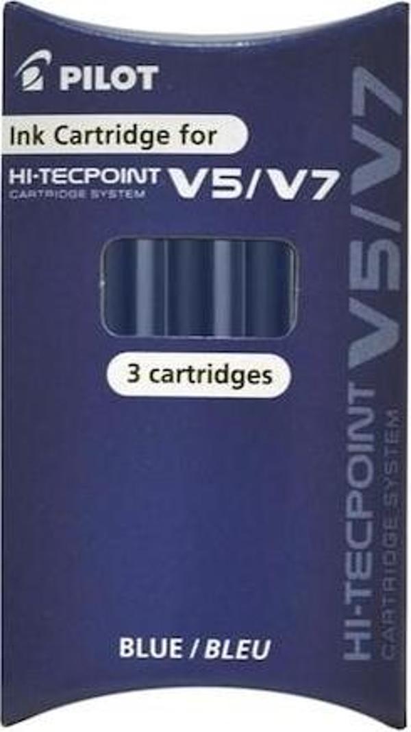Pilot V7 Kartuşlu Yedek Mavi 3'lü - Image 1