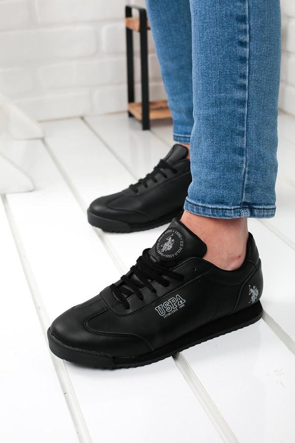 U.S. Polo Assn. Deep 9PR Günlük Yürüyüş Erkek Spor Ayakkabı Siyah - Image 1