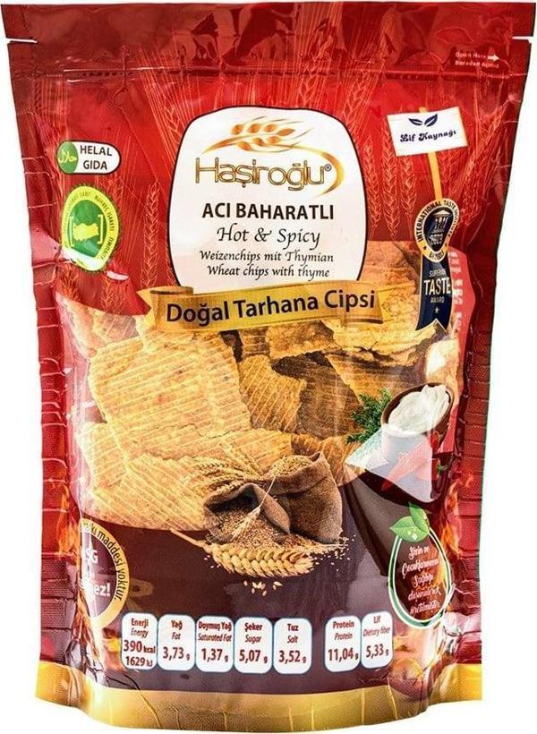 Haşiroğlu Acı Baharatlı Doğal Tarhana Cips 225 g ℮ - Image 1