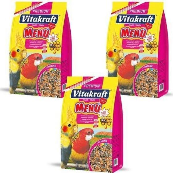 Vitakraft 3 Adet Menü Paraket Yemi 1000 gr. - Image 1