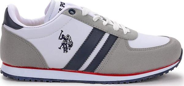 U.S. Polo Assn. Bağcıklı Erkek Spor Ayakkabı Plus Beyaz - Image 1