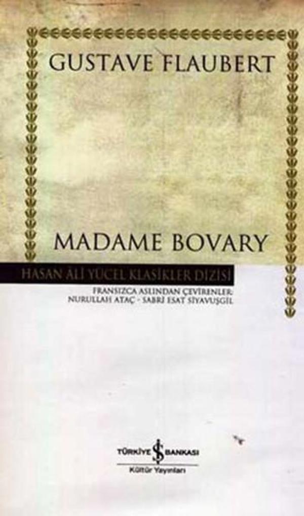 Madame Bovary - Hasan Ali Yücel Klasikleri - İş Bankası Kültür Yayınları - Image 1