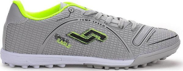 Jump Halı Saha Erkek Futbol Ayakkabı 28006 Gri - Neon Yeşil - Image 1