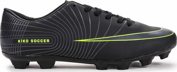 Kiko Kids 130 Krampon Erkek Çocuk Futbol Ayakkabı Siyah - Siyah - Sarı - Image 1