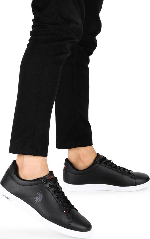 U.S. Polo Assn. Franco DHM Günlük Erkek Spor Ayakkabı Siyah - Beyaz - Image 1