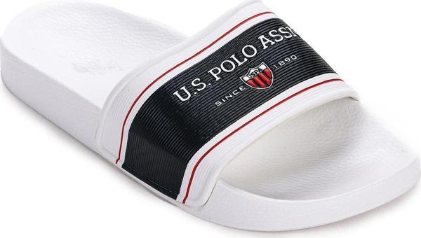U.S. Polo Assn. Plaj Havuz Erkek Günlük Terlik Rugby Beyaz - Image 1