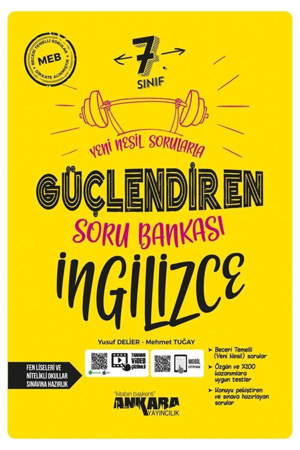 7.Sınıf İngilizce Yeni Nesil Sorularla Güçlendiren Soru Bankası - Ankara Yayıncılık - Image 1