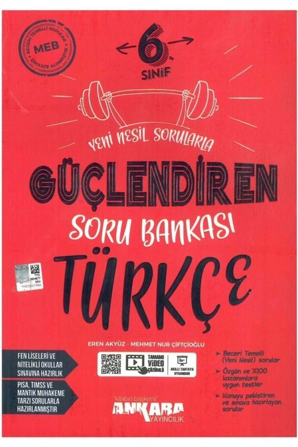 6. Sınıf Türkçe Güçlendiren Soru Bankası Ankara 2022 - Image 1