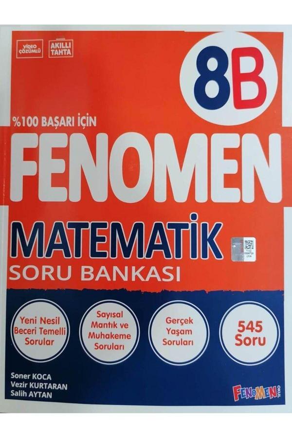 Fenomen 8.Sınıf LGS Yeni Baskı Matematik - B Soru Bankası - fnm - Fenomen Yayıncılık - Image 1