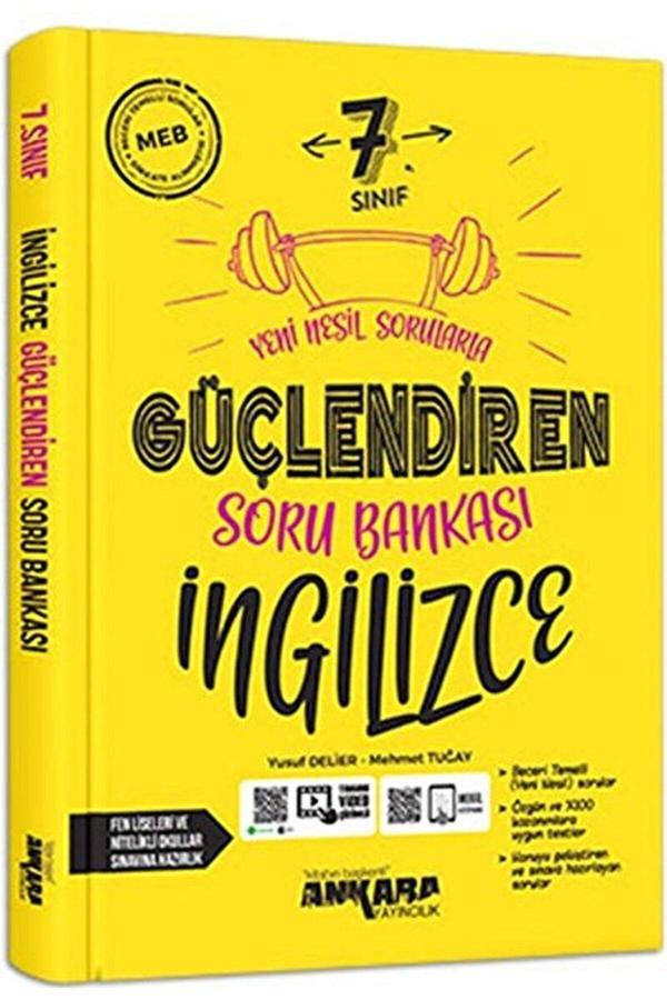 7. Sınıf İngilizce Güçlendiren Soru Bankası Video Çözümlü / Ankara Yayıncılık / 9786052662182 - Karekök Eğitim Yayınları - Image 1