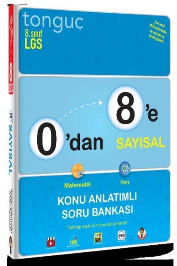 8. Sınıf Lgs 0 Dan 8 E Sayısal Konu Anlatımlı Soru Bankası Tonguç - Tonguç Akademi - Image 1