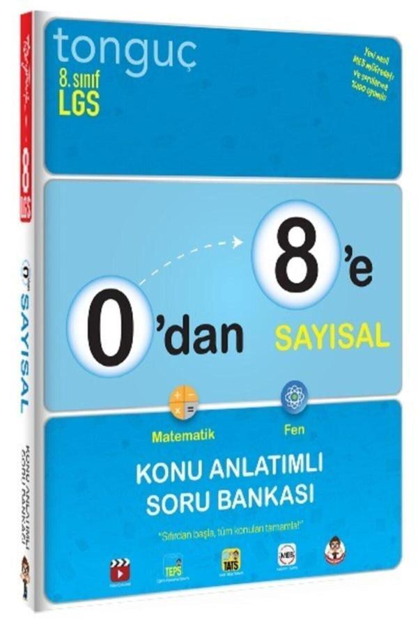 8. Sınıf Lgs 0'dan 8'e Sayısal Konu Anlatımlı Soru Bankası - Tonguç Akademi - Image 1