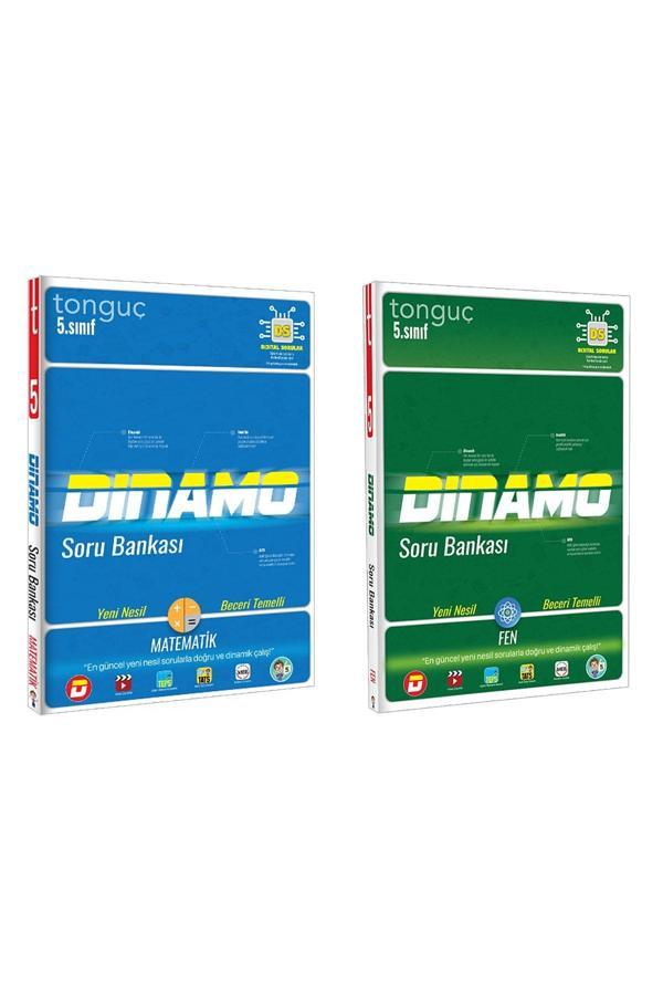 Tonguç 5. Sınıf Matematik Fen Dinamo Soru Bankası Seti 2 Kitap - Tonguç Akademi - Image 1