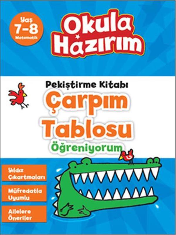Okula Hazırım12 - Çarpım Tablosu Öğreniyorum Matematik Pekiştirme Kitabı (7-8 Yaş) - Doğan ve Egmont Yayıncılık - Image 1