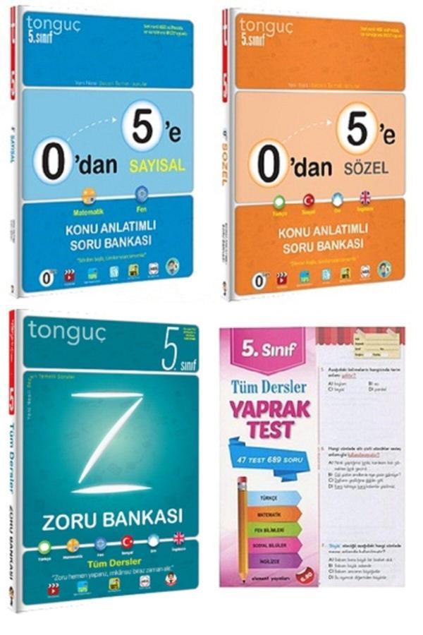 0´dan 5´e Sayısal Sözel Konu Anlatımlı Soru Bankası Ve 5. Sınıf Zoru Bank Tüm Dersler - Tonguç Yayınları - Image 1