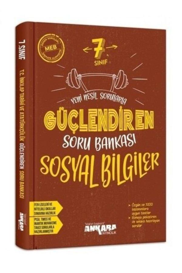 7. Sınıf Sosyal Bilgiler Güçlendiren Soru Bankası Ankara Yayıncılık - Üç Dört Beş Yayınları - Image 1