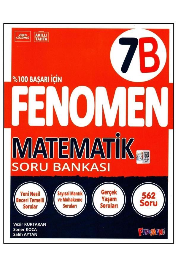 Fenomen 7. Sınıf Matematik Soru Bankası (B) - Üç Dört Beş Yayınları - Image 1
