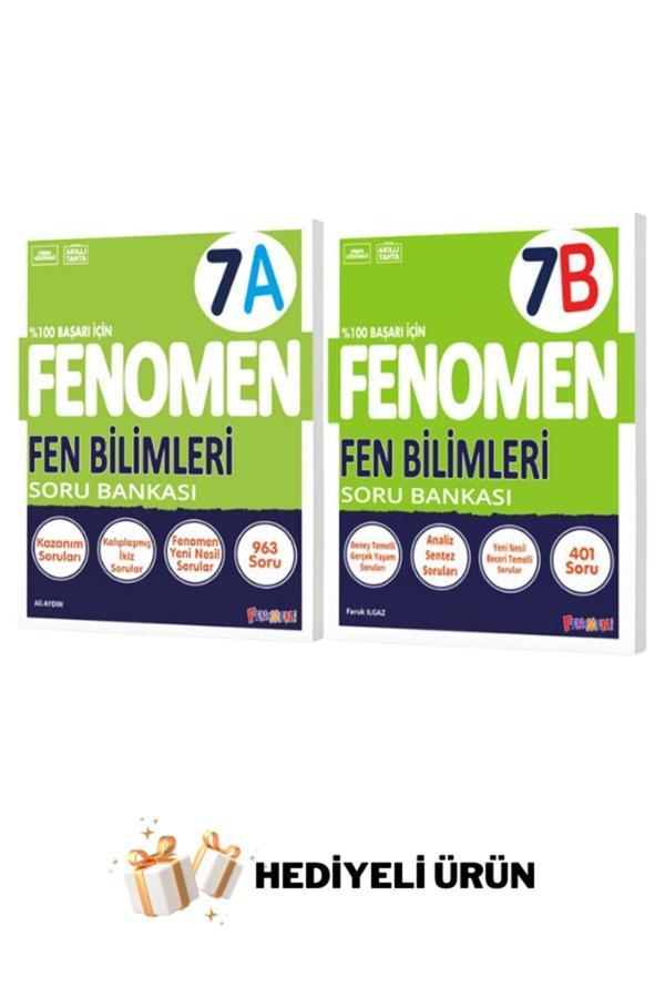 FENOMEN 7.SINIF FEN BİLİMLERİ A-B SORU BANKASI HEDİYELİ - Üç Dört Beş Yayınları - Image 1