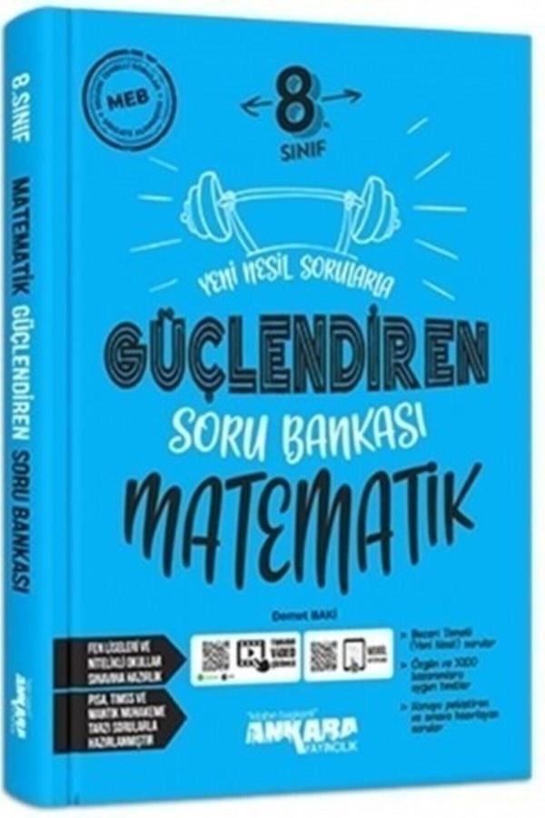 Ankara Yayıncılık 8. Sınıf Matematik Güçlendiren Soru Bankası Video Çözümlü Ankara Yayıncılık - Hız Yayınları - Image 1
