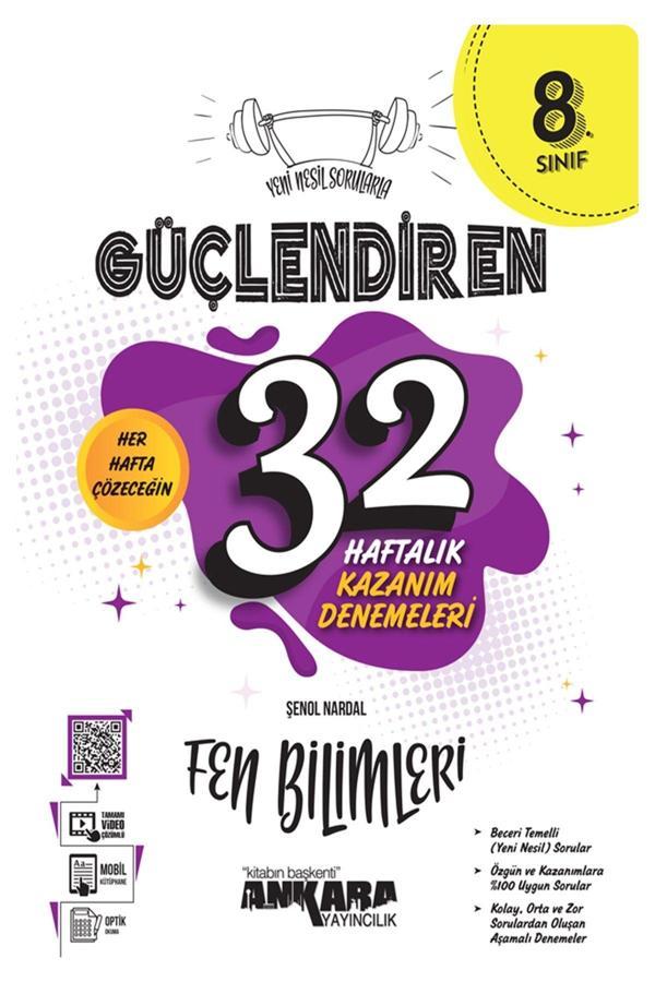 Ankara Yayıncılık 8.Sınıf Fen Bilimleri Yeni Nesil Sorularla Güçlendiren 32 Haftalık Kazanım Deneme - Karekök Eğitim Yayınları - Image 1