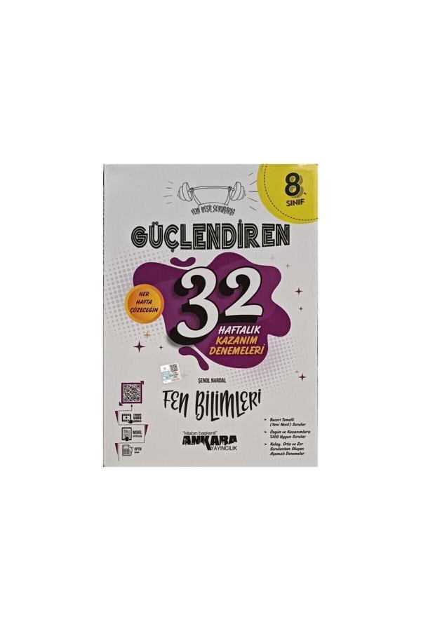 Ankara Yayıncılık 8.sınıf Lgs Güçlendiren 32 Haftalık Fen Bilimleri Deneme - Karekök Eğitim Yayınları - Image 1