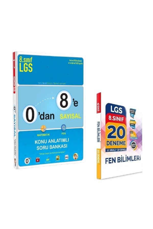 8. Sınıf 0'dan 8'e Sayısal Konu Anlatımlı Soru Bankası Ve 8. Sınıf Fen Bilimleri Deneme - Tonguç Akademi - Image 1