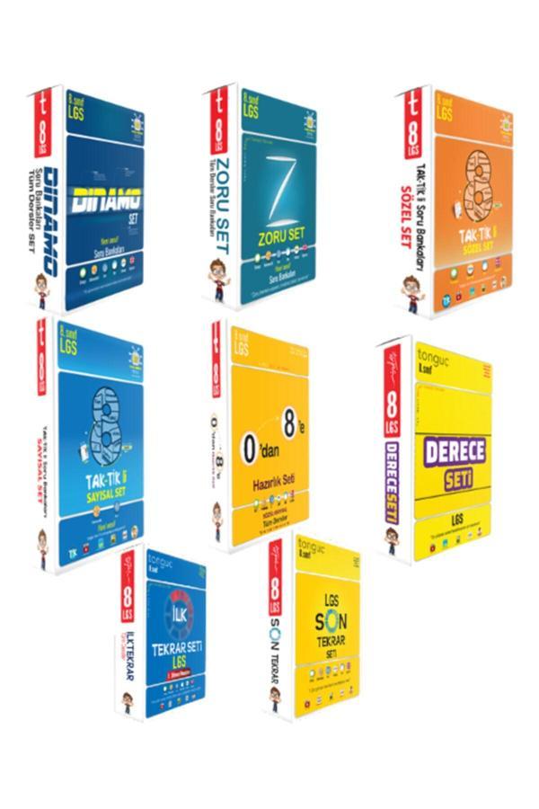 Tonguç 8. Sınıf Dinamo, Zoru, Taktikli Sözel, Sayısal, 0'dan 8'e Hazırlık, Derece, Son Ve Ilk Tekrar - Tonguç Yayınları - Image 1